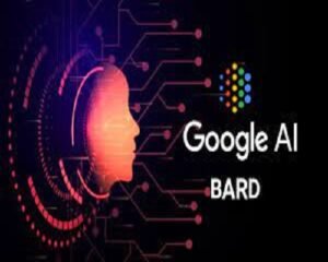 The Google AI bard logo.