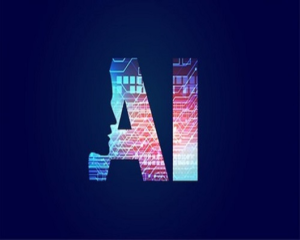 The word AI displayed on a dark background, showcasing the power of ChatGPT4.