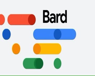 The Google Bard AI logo is shown on a white background.
